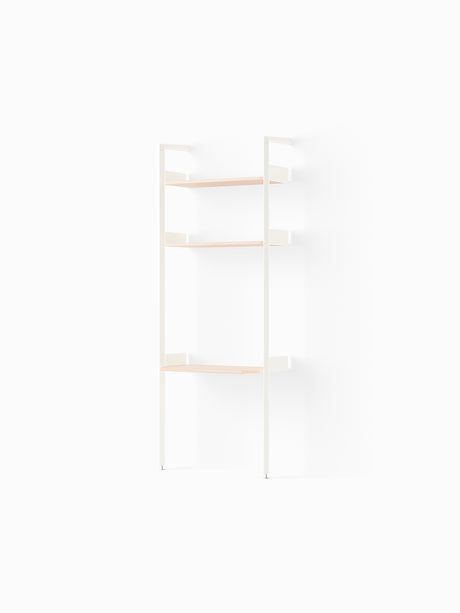 Rombe IF2, Full Bay Desk fra &Tradition - Alabaster w. Lacquered Oak shelves - Jacobsen Plus