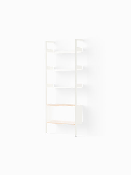 Rombe IF3, Full Bay Cabinet fra &Tradition - Alabaster w. Alabaster shelves - Jacobsen Plus
