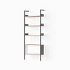 Anthracite w. Lacquered Walnut shelves