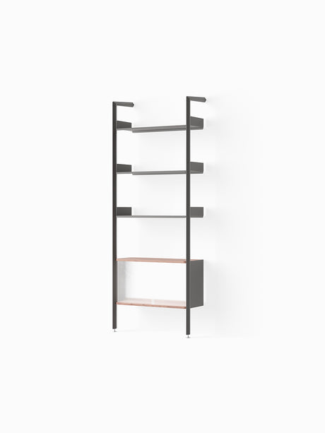Rombe IF3, Full Bay Cabinet fra &Tradition - Anthracite w. Anthracite shelves - Jacobsen Plus