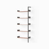 Anthracite w. Lacquered Walnut shelves