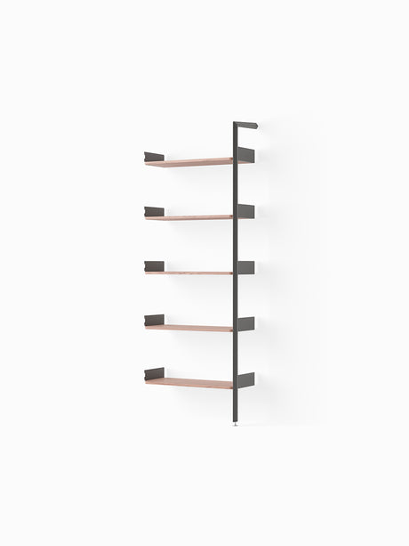 Rombe IF4, Add-on Bay Shelves fra &Tradition - Anthracite w. Lacquered Walnut shelves - Jacobsen Plus