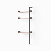 Anthracite w. Lacquered Walnut shelves