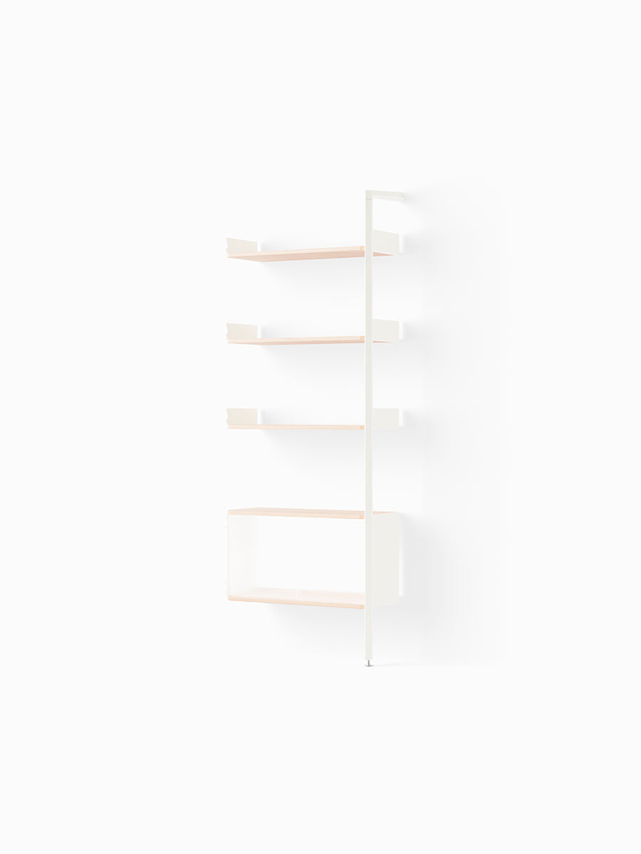  - Alabaster w. Lacquered Oak shelves - Jacobsen Plus