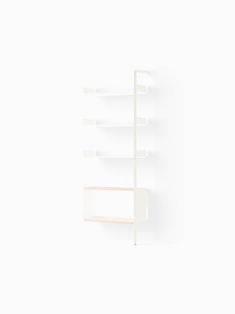 Rombe IF6, Add-on Bay Cabinet fra &Tradition - Alabaster w. Alabaster shelves - Jacobsen Plus