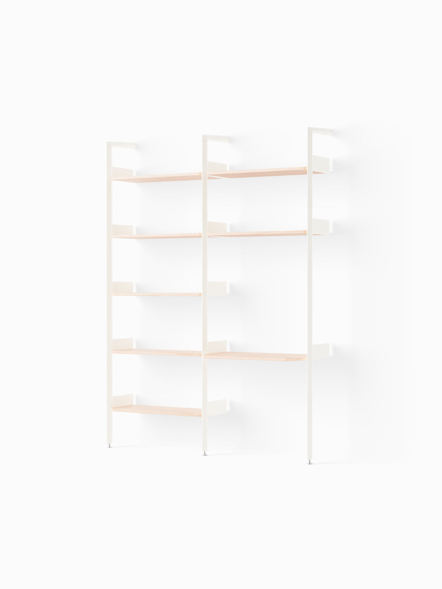  - Alabaster w. Lacquered Oak shelves - Jacobsen Plus