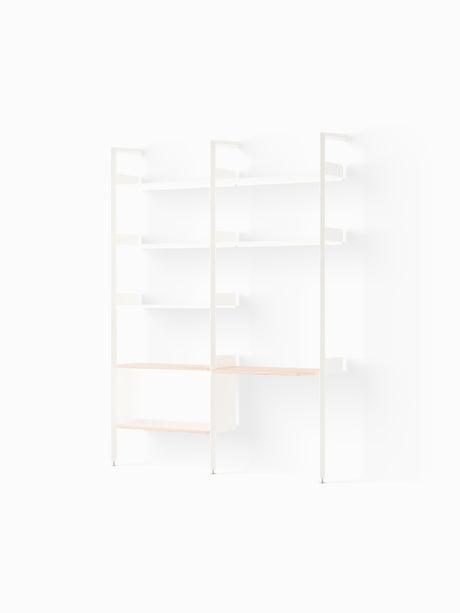 Rombe, Configuration D fra &Tradition - Alabaster w. Alabaster shelves - Jacobsen Plus
