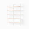Alabaster w. Lacquered Oak shelves