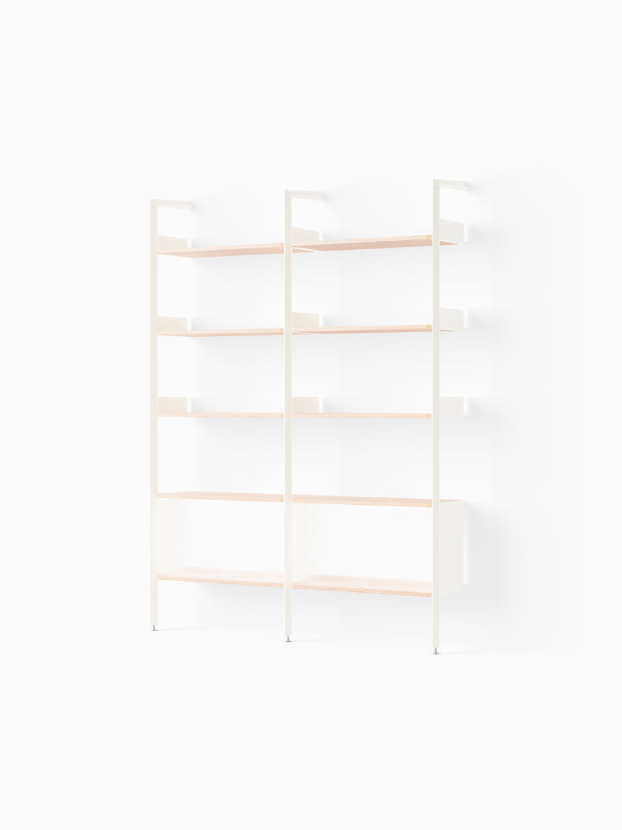  - Alabaster w. Lacquered Oak shelves - Jacobsen Plus