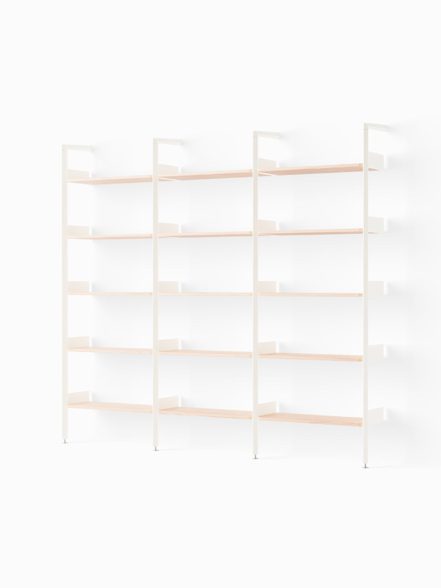  - Alabaster w. Lacquered Oak shelves - Jacobsen Plus