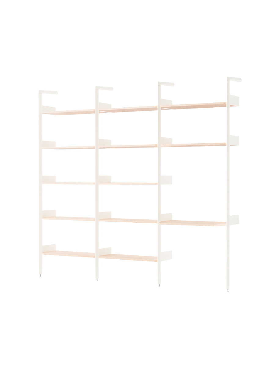  - Alabaster w. Lacquered Oak shelves - Jacobsen Plus