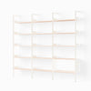 Alabaster w. Lacquered Oak shelves