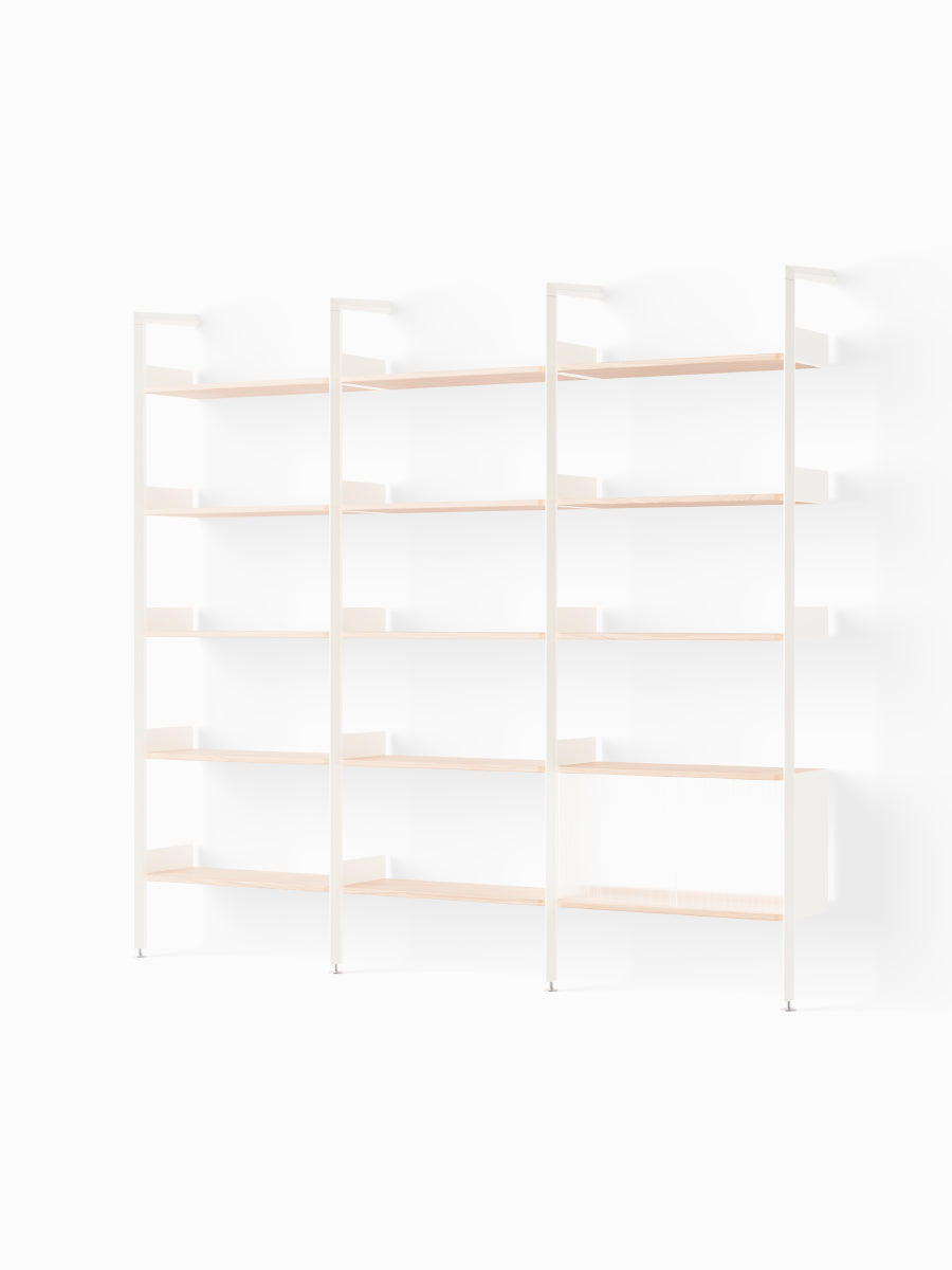  - Alabaster w. Lacquered Oak shelves - Jacobsen Plus