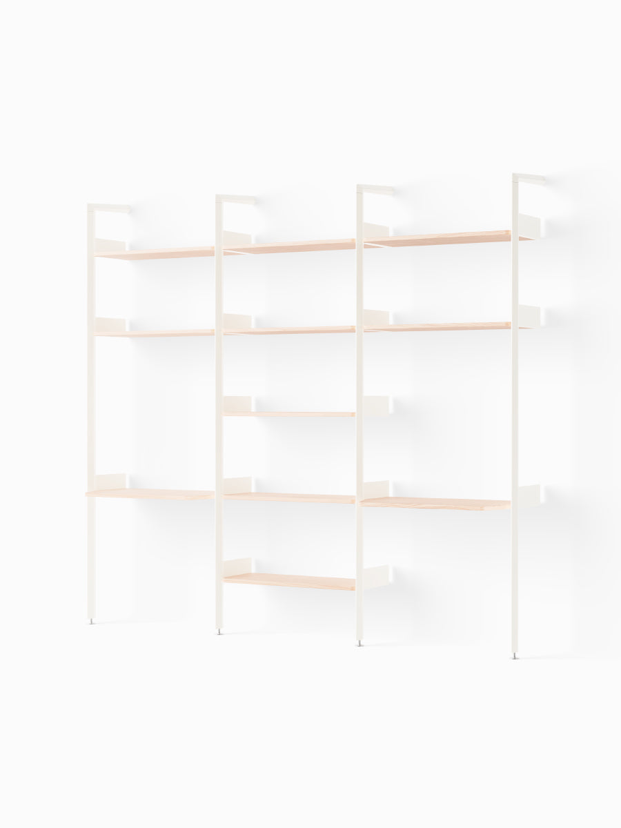  - Alabaster w. Lacquered Oak shelves - Jacobsen Plus