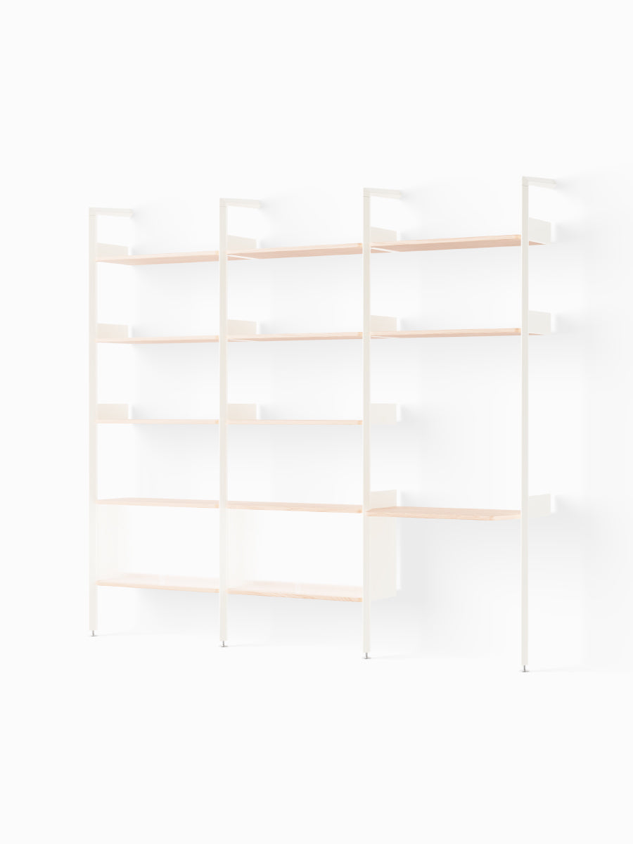  - Alabaster w. Lacquered Oak shelves - Jacobsen Plus
