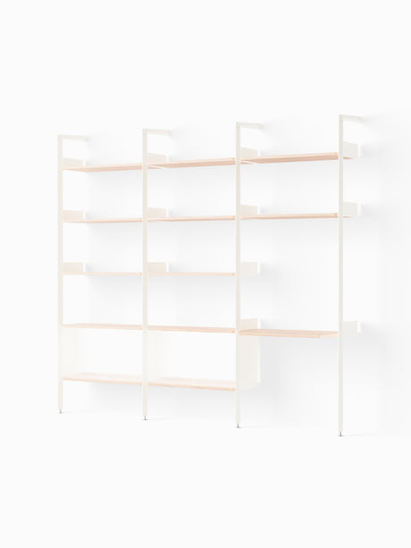 Rombe, Configuration J fra &Tradition - Alabaster w. Lacquered Oak shelves - Jacobsen Plus