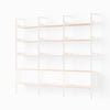 Alabaster w. Lacquered Oak shelves