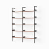 Anthracite w. Lacquered Walnut shelves