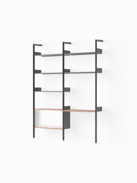 Rombe, Configuration D fra &Tradition - Anthracite w. Anthracite shelves - Jacobsen Plus