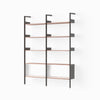 Anthracite w. Lacquered Walnut shelves