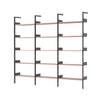 Anthracite w. Lacquered Walnut shelves
