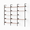 Anthracite w. Lacquered Walnut shelves