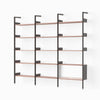 Anthracite w. Lacquered Walnut shelves
