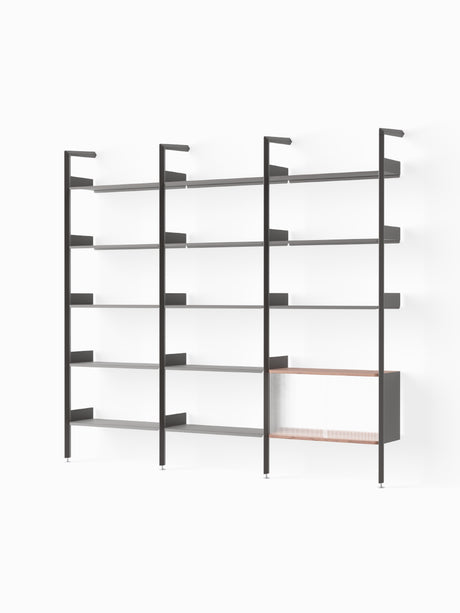 Rombe, Configuration H fra &Tradition - Anthracite w. Anthracite shelves - Jacobsen Plus