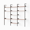 Anthracite w. Lacquered Walnut shelves