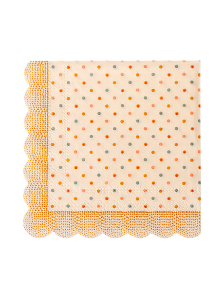 Papirservietter, Multi Prikker fra Maileg - Okker - Jacobsen Plus