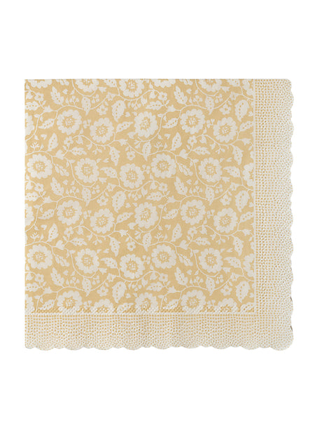 Papirservietter, Blomster fra Maileg - Gul - Jacobsen Plus