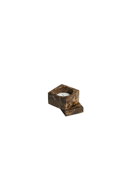 Jeu de Dés 1 Candle Holder fra Woud - Black - Jacobsen Plus