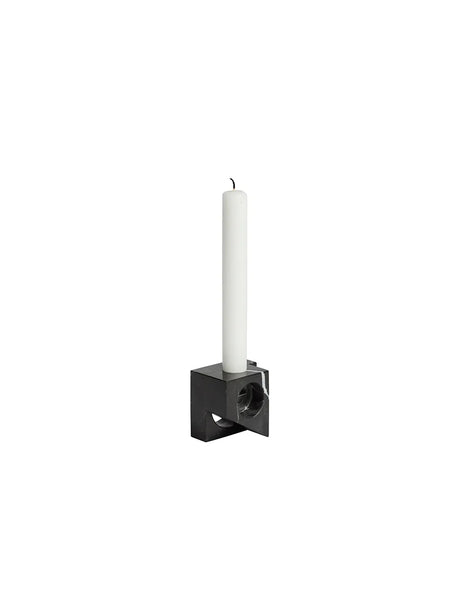 Jeu de Dés 2 Candle Holder fra Woud - Black - Jacobsen Plus