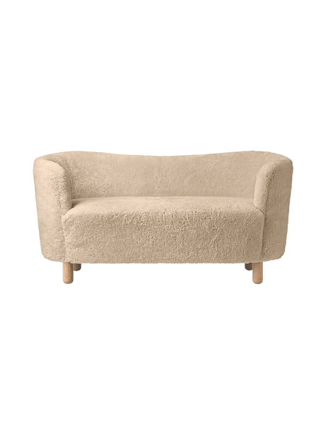 Mingle Sofa fra Audo Copenhagen - Natural Oak - Sheepskin Honey - Jacobsen Plus