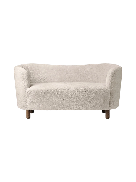 Mingle Sofa fra Audo Copenhagen - Dark Stained Oak - Sheepskin Moonlight - Jacobsen Plus