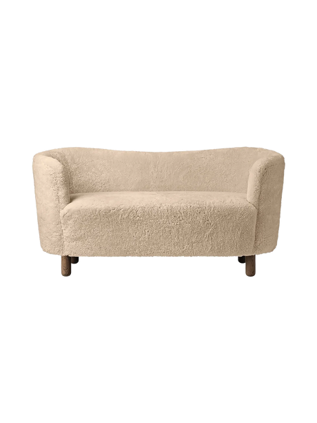 Mingle Sofa fra Audo Copenhagen - Dark Stained Oak - Sheepskin Honey - Jacobsen Plus