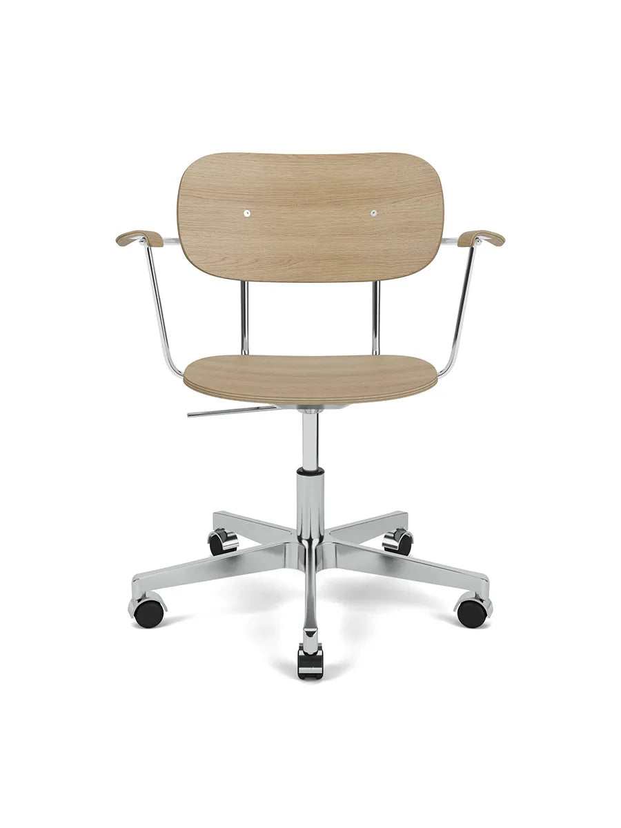 Co Task Chair m. Armlæn, finer fra Audo Copenhagen - Natural oak - Jacobsen Plus