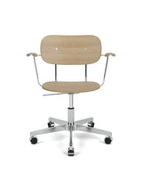 Co Task Chair m. Armlæn, finer fra Audo Copenhagen - Natural oak - Jacobsen Plus