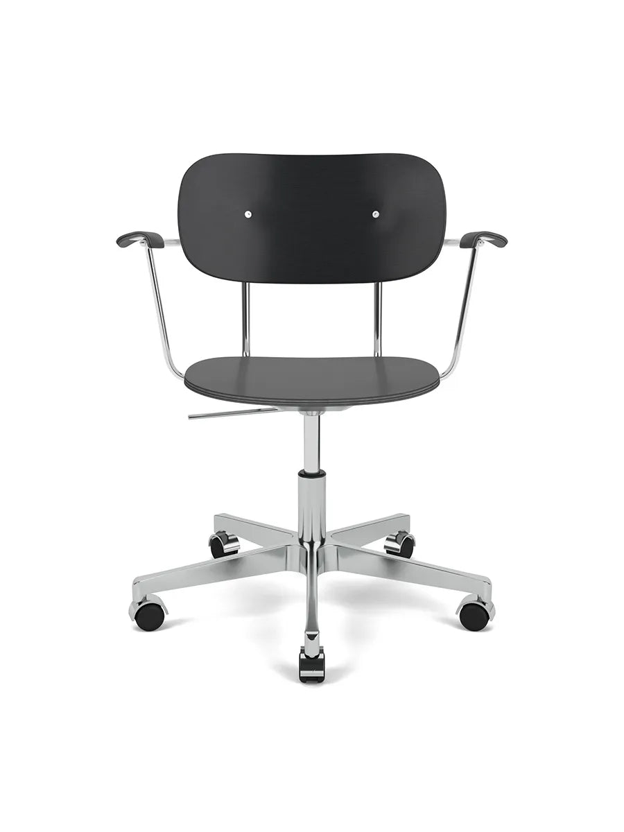 Co Task Chair m. Armlæn, finer fra Audo Copenhagen - Black oak - Jacobsen Plus