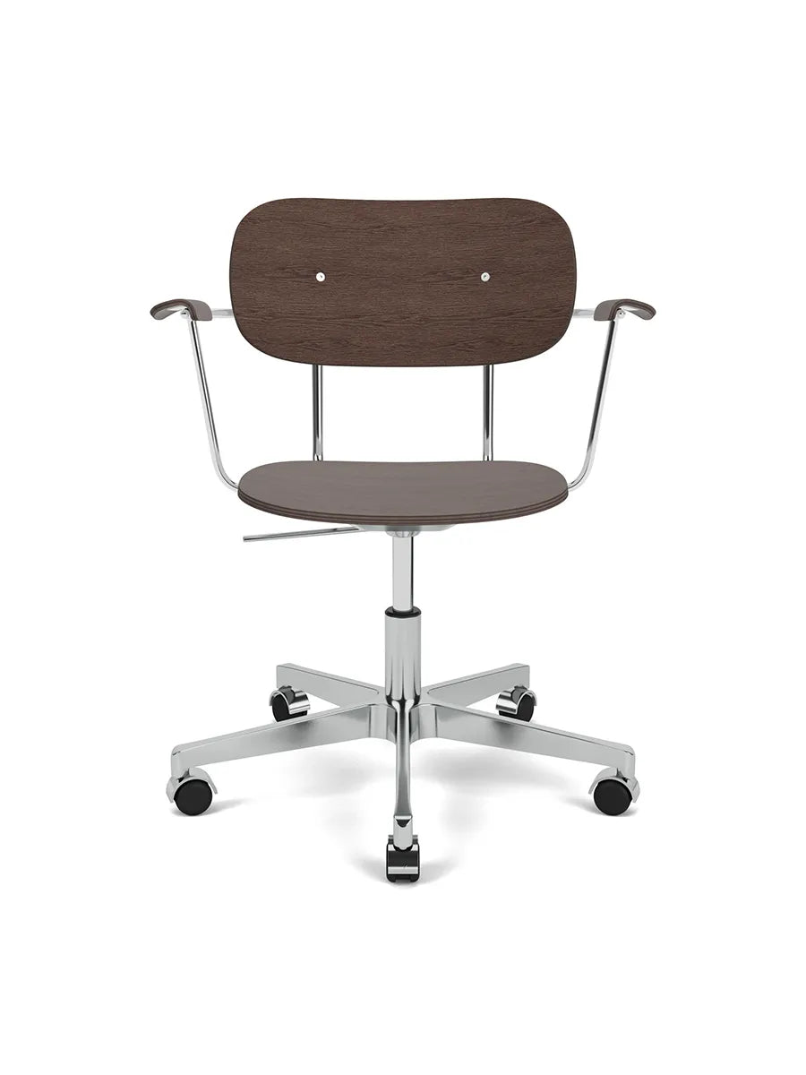 Co Task Chair m. Armlæn, finer fra Audo Copenhagen - Dark stained oak - Jacobsen Plus