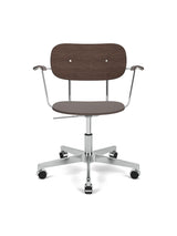 Co Task Chair m. Armlæn, finer fra Audo Copenhagen - Dark stained oak - Jacobsen Plus