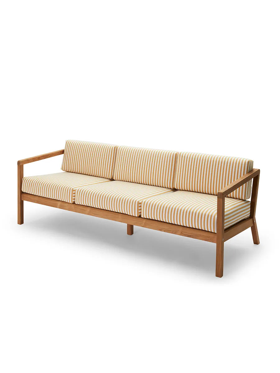 Skagerak Virkelyst 3 pers. Sofa, Golden Yellow Stripe fra Fritz Hansen