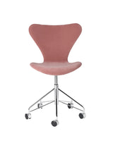 3117 Serie 7 Kontorstol af Arne Jacobsen - Fuldpolstret / Belfast (velour) / Misty rose - Jacobsen Plus