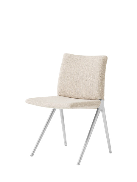 Kape IF7 spisebordsstol fra &Tradition - Poleret aluminium m. Barnum 101 - Jacobsen Plus