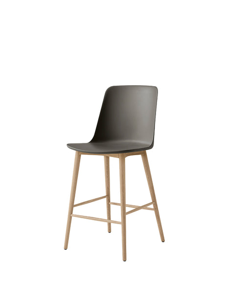 Rely HW128 Counter Chair, oak fra &Tradition - Stone Grey - Jacobsen Plus