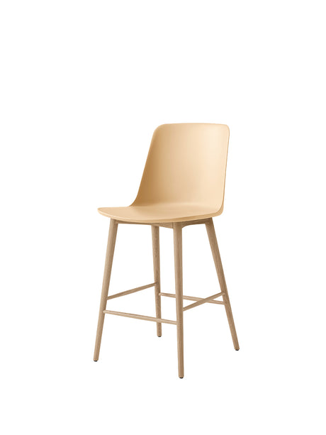 Rely HW128 Counter Chair, oak fra &Tradition - Beige Sand - Jacobsen Plus