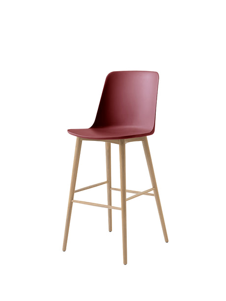 Rely HW133 Bar Chair, oak fra &Tradition - Red Brown - Jacobsen Plus