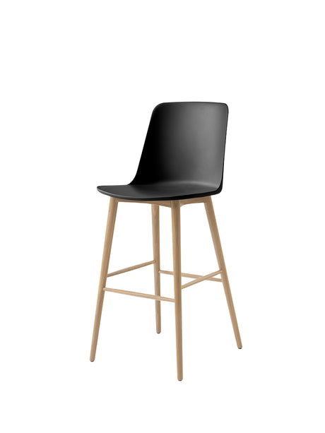 Rely HW133 Bar Chair, oak fra &Tradition - Black - Jacobsen Plus
