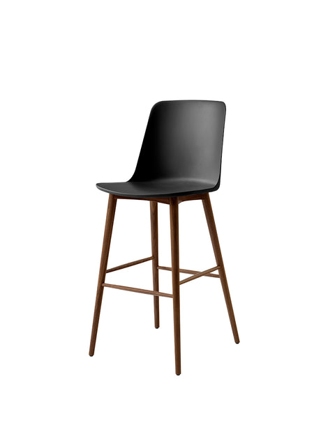 Rely HW133 Bar Chair, walnut fra &Tradition - Black - Jacobsen Plus