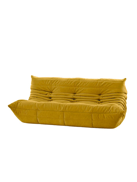 Togo Large Sofa fra Ligne Roset - Alcantara Curry Y116 - Jacobsen Plus